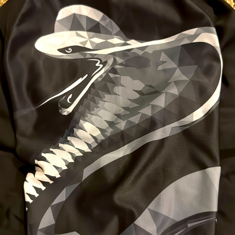Cobra pattern Huge Pattern rash guard/long sleeve compression swim shirt